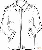 Coloring Shirt Pages Drawing sketch template
