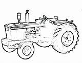 Tractor Coloring Pages Case Getcolorings Printable Color Getdrawings sketch template