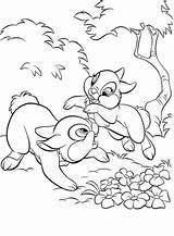 Thumper Coloring Pages Bunny Disney Bambi Miss Playing Printable Princess Bunnies Colouring Online Color Girls Drawing Visit Around Choose Board sketch template