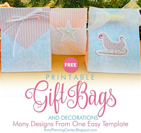 printable christmas gift bags templates printables template