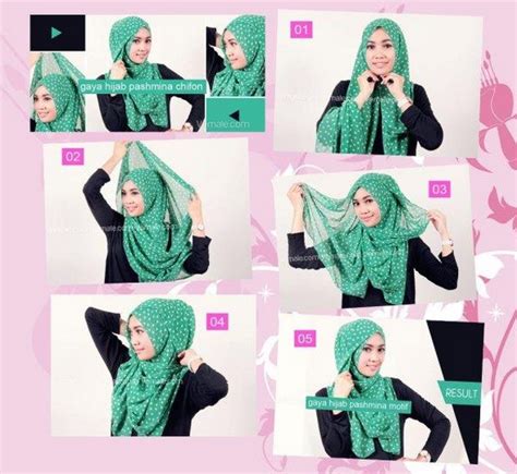 foto tutorial hijab modern