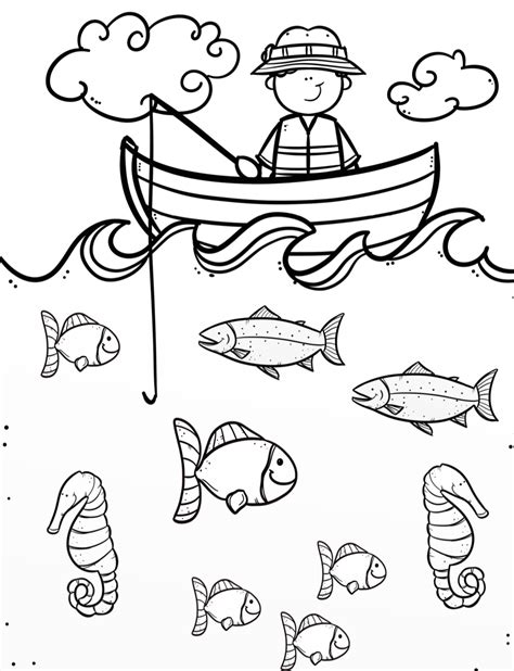 ocean theme coloring pages