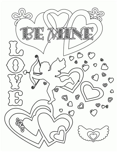 teen valentine coloring pages coloring home