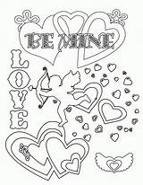 Coloring Pages Valentine Teen Printable Teenagers Popular sketch template