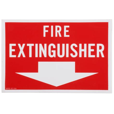 buckeye fire extinguisher adhesive label red  white