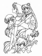 Coloring Pages Sailormoon Moon Sailor Color sketch template