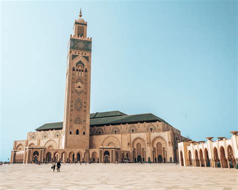 hassan ii mosque casablanca morocco  view
