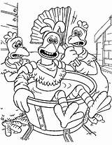 Chicken Coloring Pages Funny Kids sketch template