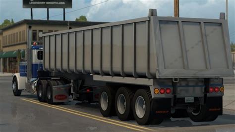 fruehauf tri axle dump   trailer  american truck simulator mod ats mod
