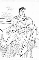 Coloring Superman Printable Print sketch template