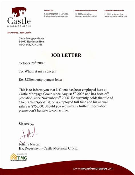 unemployment letter  mortgage company qwlearn