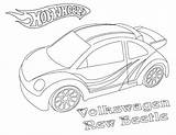 Wheels Hot Coloring Beetle Volkswagen Pages Vw Printable Getcolorings Color Netart Getdrawings sketch template