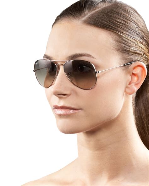 ray ban classic aviator sunglasses in brown lyst