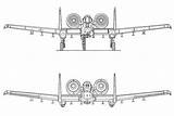Thunderbolt A10 Warthog Fairchild 10a Blueprint Blueprints Attendibili Cerco Realizzare Trittici Avion Engineers Baronerosso sketch template