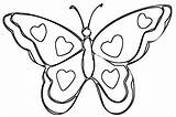 Coloring Butterfly Preschoolers Pages Print sketch template