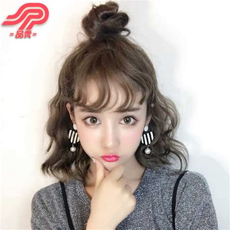 korean short curly hair hair color ideas and styles for 2018