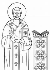 Catholic Coloring Saint Pages Saints Printablecolouringpages Choose Board sketch template
