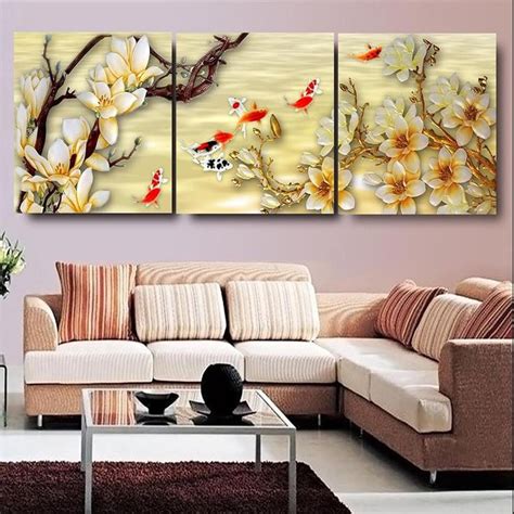 canvas pictures white magnolia wall art canvas paintings living room