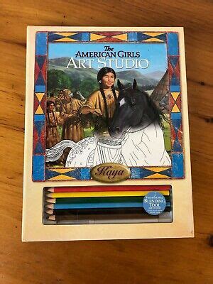 american girl art studio kaya coloring book  original pencils ebay