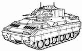 Bradley Vehicles Vehicle Army Clip Clipart Coloring Pages Military Tank Fighting Tracked Truck Drawing Colouring Abrams Printable M1 Transportation Print sketch template