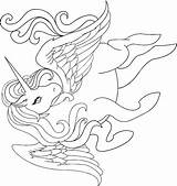Unicorn Winged Coloring Pages Categories A4 sketch template