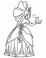 Tiana Princess Onlinecoloringpages sketch template