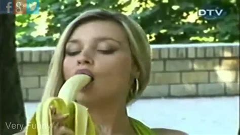 funny girl eating banana prank youtube