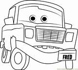 Coloring Pages Fred Cars Zigzag Color Coloringpages101 Getcolorings Printable sketch template