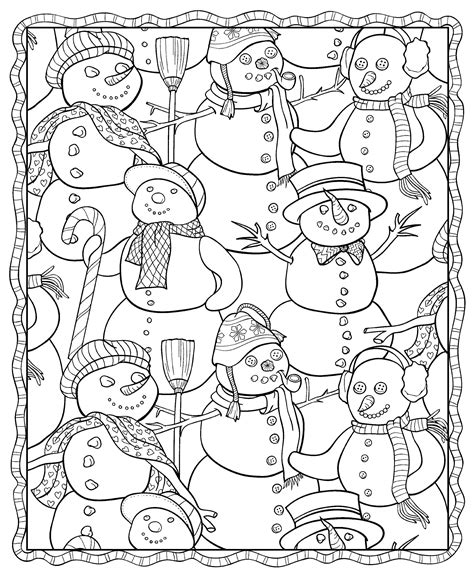 coloring pages printable winter