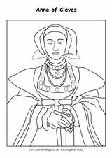 Anne Tudor Cleves Cleeves Mystery Activityvillage sketch template