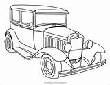 Coloring Pages Cars Classic Antique Beautiful Coloringbay sketch template