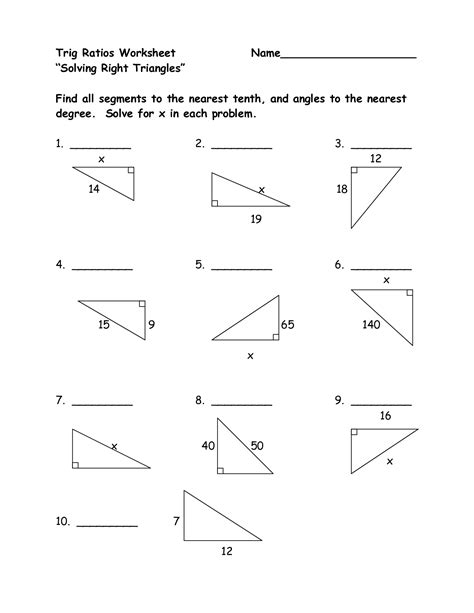 images  basic trigonometry worksheet trig equations