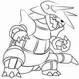 Charizard Aggron Xcolorings sketch template