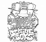 Beastie Boys Coloring Hop Hip Pages Rapper Dance Book Graffiti Printable Color Drawing Album Boy Rap Print Books Getcolorings Pag sketch template