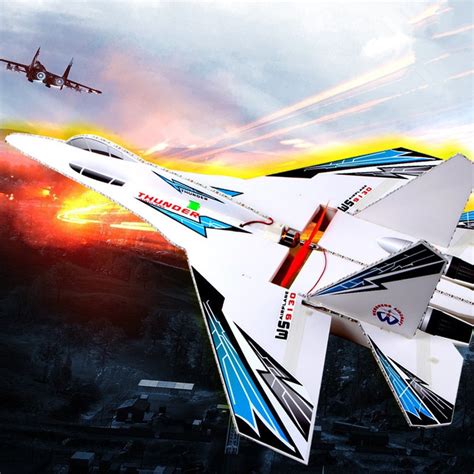 ws large rc fighter  plane model electric rc remote control kt foam airplanes gliders