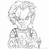 Chucky Lineart Eyball Xcolorings 87k sketch template