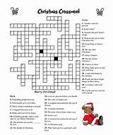 Crossword Christmas Puzzles Kids Printable Coloring Puzzle Pages Worksheets Choose Board Bestcoloringpagesforkids sketch template