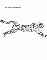 Cheetah Coloring Printable Pages Print Clipart Animals Wild Color Running Baby Kids Stencil Library Printthistoday Printablee Comments sketch template