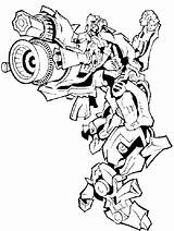 Transformer Kids Coloring Pages sketch template