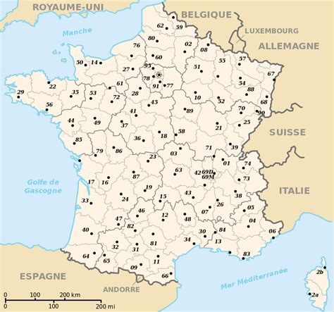 prefectures  france wikipedia pour carte region departement primanyccom