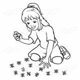 Playing Jacks Girl Clipart Abeka Clip sketch template