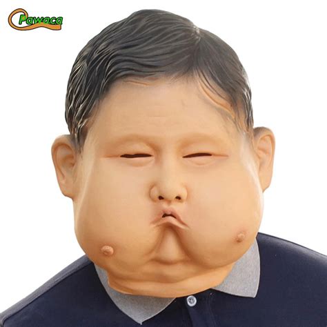 halloween horror mask wig novelty fat man head monster latex mask human face scary mask