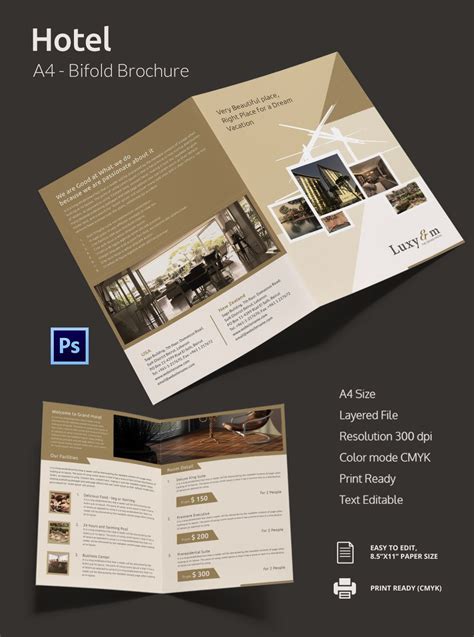 popular psd hotel brochure templates  premium templates