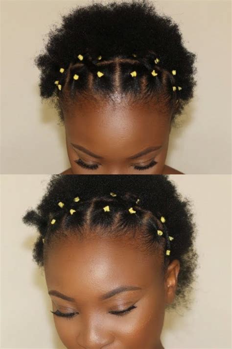 rubber band hairstyles  natural hair hairstyle catalog