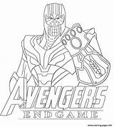 Thanos Endgame Marvel Sympathique sketch template