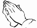 Hands Praying Printable Small Coloring sketch template