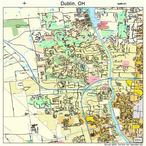 dublin ohio street map