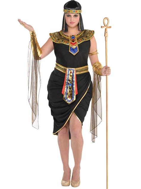 adult 8 20 egyptian queen black fancy dress costume ladies