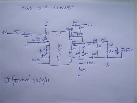 chip chorus schem guitar effects pedals guitar pedals amp settings guitar diy