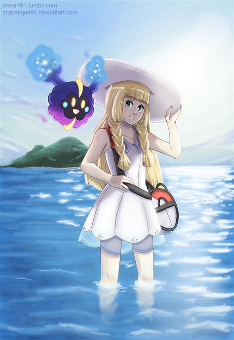 Lillie And Nebby Pokemon Sun And Moon By Arabesque91 On